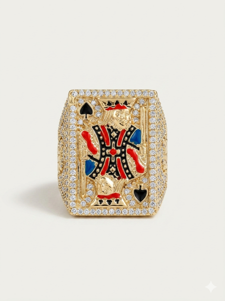 Gold-plated men's ring