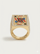 Gold-plated men's ring